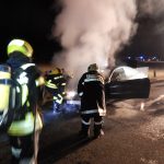 Fahrzeugbrand zwischen Unterdürnbach und Minichhofen