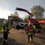 Klein-LKW gegen Traktor