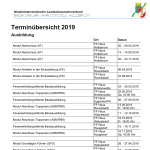 Termine 2019