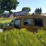 Verkehrsunfall zwischen LKW und PKW