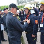 Weiße Fahne für den Bezirk Hollabrunn bei der Feuerwehrmatura