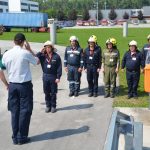 Weiße Fahne für den Bezirk Hollabrunn bei der Feuerwehrmatura