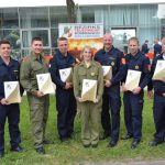Weiße Fahne für den Bezirk Hollabrunn bei der Feuerwehrmatura