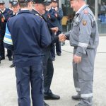 Weiße Fahne für den Bezirk Hollabrunn bei der Feuerwehrmatura