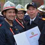 Weiße Fahne für den Bezirk Hollabrunn bei der Feuerwehrmatura