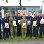 Weiße Fahne für den Bezirk Hollabrunn bei der Feuerwehrmatura