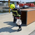 Weiße Fahne für den Bezirk Hollabrunn bei der Feuerwehrmatura