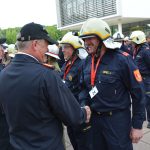 Weiße Fahne für den Bezirk Hollabrunn bei der Feuerwehrmatura