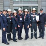 Weiße Fahne für den Bezirk Hollabrunn bei der Feuerwehrmatura