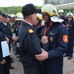 Weiße Fahne für den Bezirk Hollabrunn bei der Feuerwehrmatura