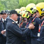 Weiße Fahne für den Bezirk Hollabrunn bei der Feuerwehrmatura