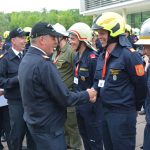 Weiße Fahne für den Bezirk Hollabrunn bei der Feuerwehrmatura