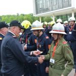 Weiße Fahne für den Bezirk Hollabrunn bei der Feuerwehrmatura