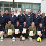 Weiße Fahne für den Bezirk Hollabrunn bei der Feuerwehrmatura