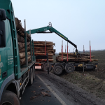 Wendemanöver eines Sattelschleppers scheitert!