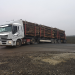 Wendemanöver eines Sattelschleppers scheitert!